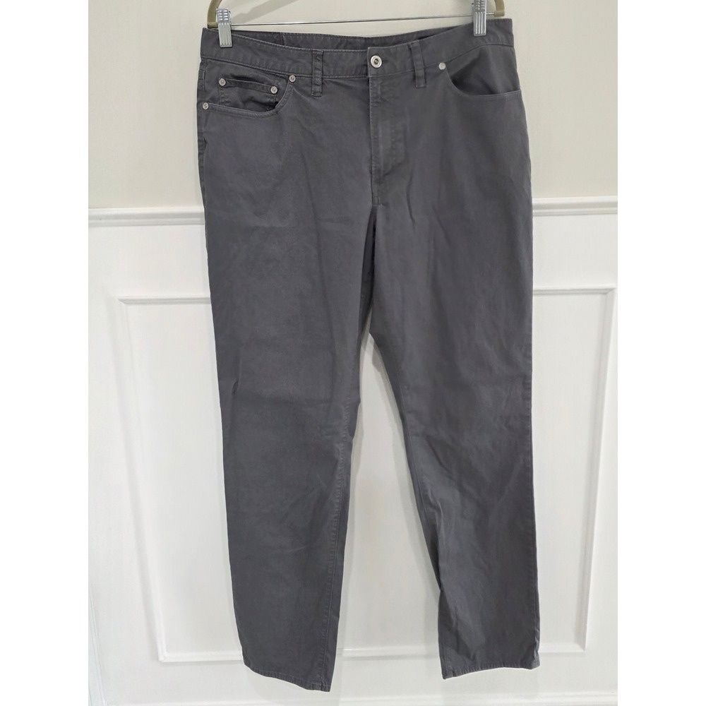 Bonobos Mens Slim Fit Grey‎ Chino Pants 5-Pocket Stretch Cotton 36x34 Mens Grey